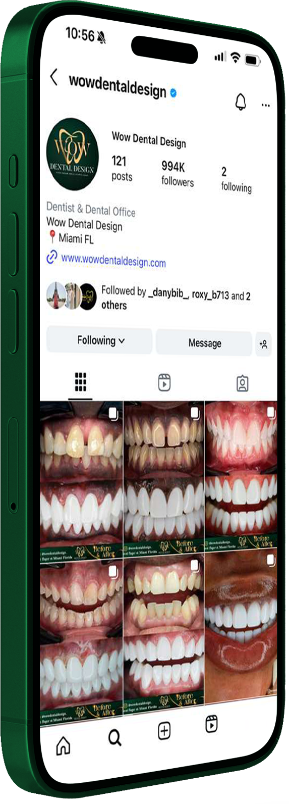 wow dental design phone